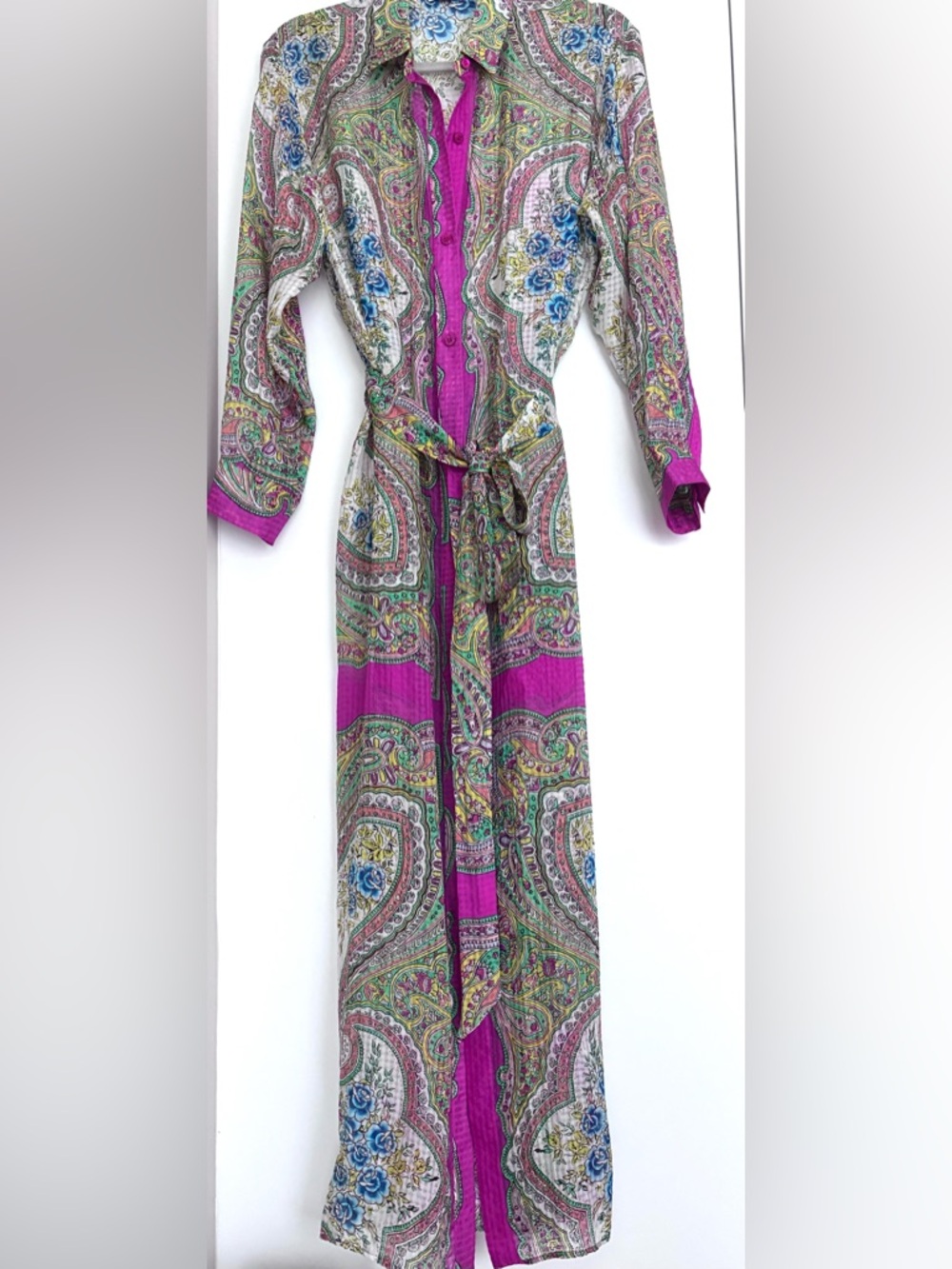 ETRO Spa Beach Cover-up Maxi Shirt Dress